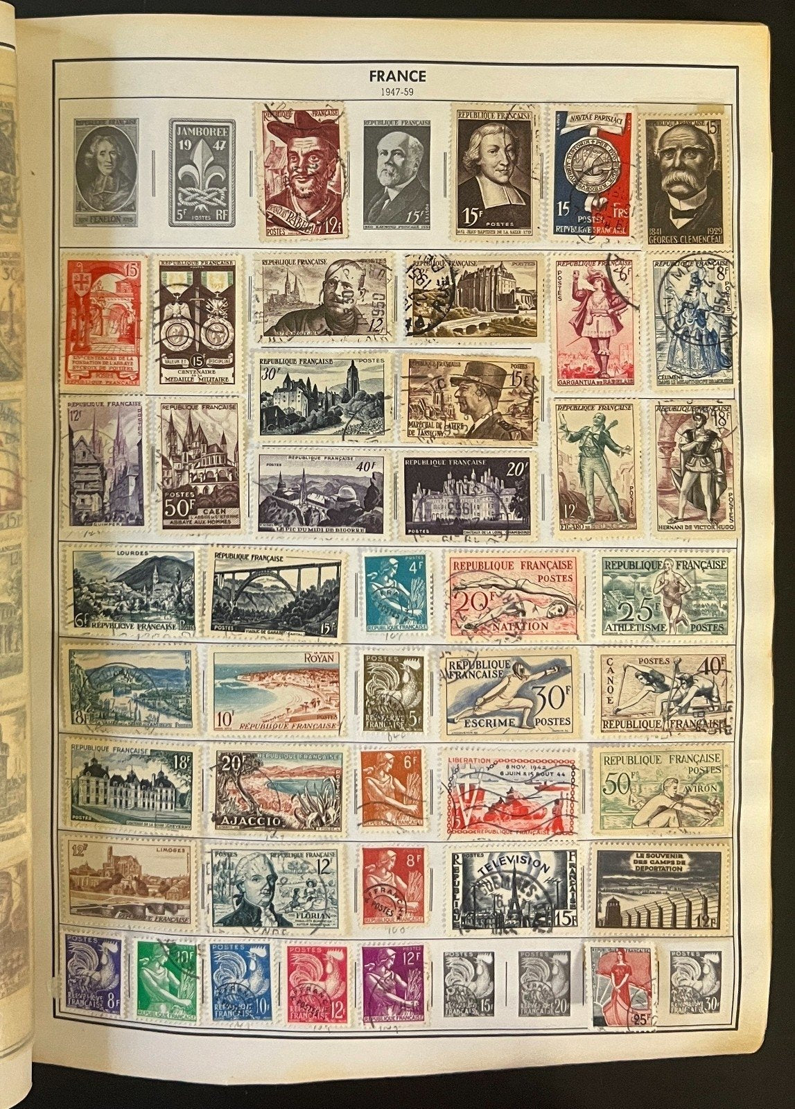 France & French Colonies Stamp Collection Album Mint & Used 1907-2001 ZAYIX