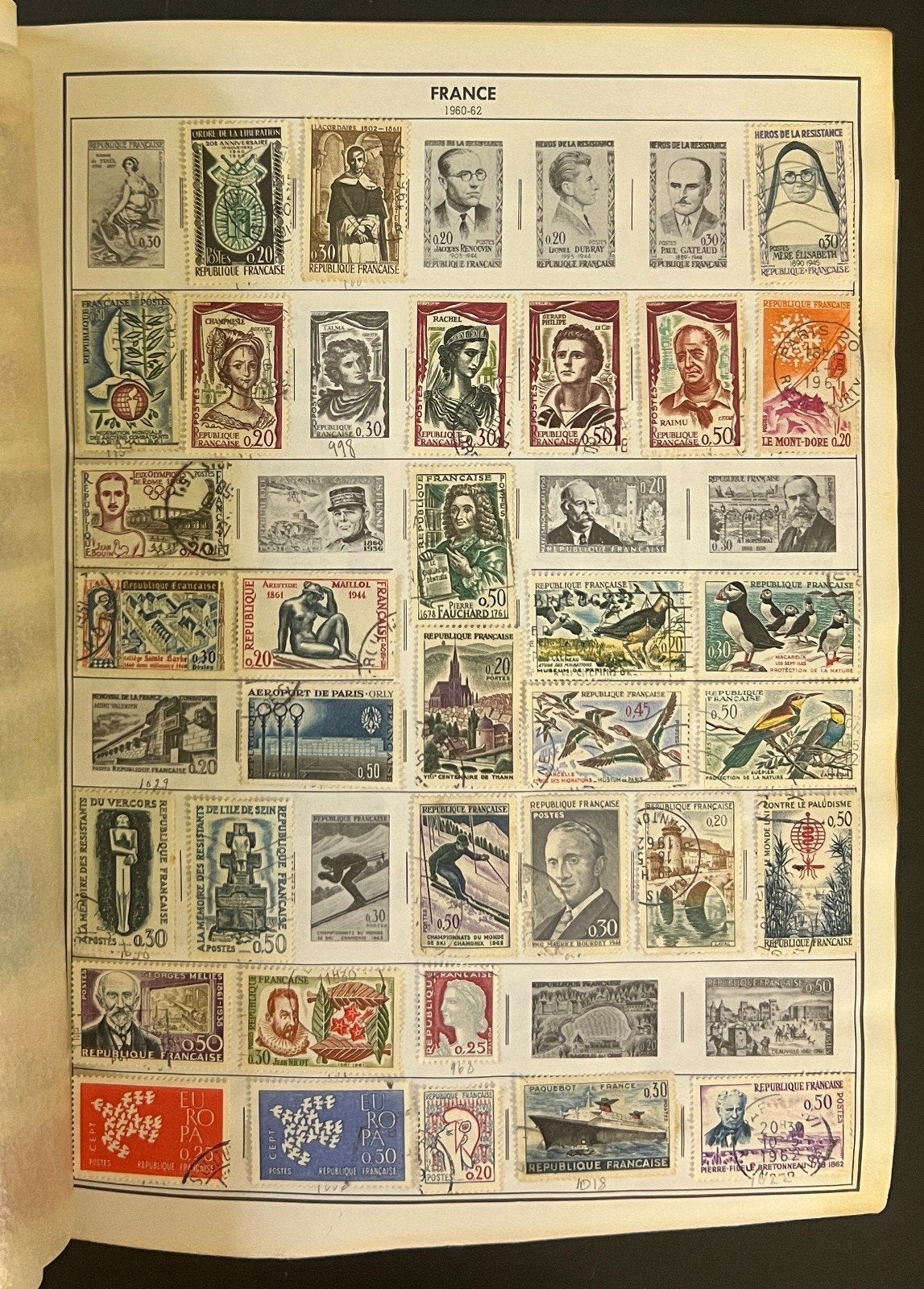 France & French Colonies Stamp Collection Album Mint & Used 1907-2001 ZAYIX