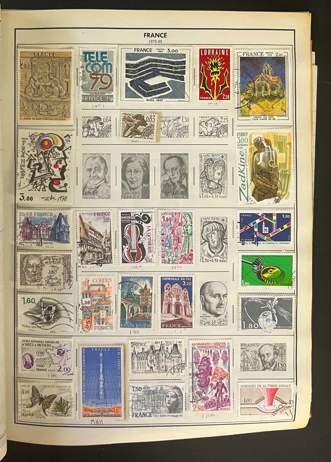 France & French Colonies Stamp Collection Album Mint & Used 1907-2001 ZAYIX