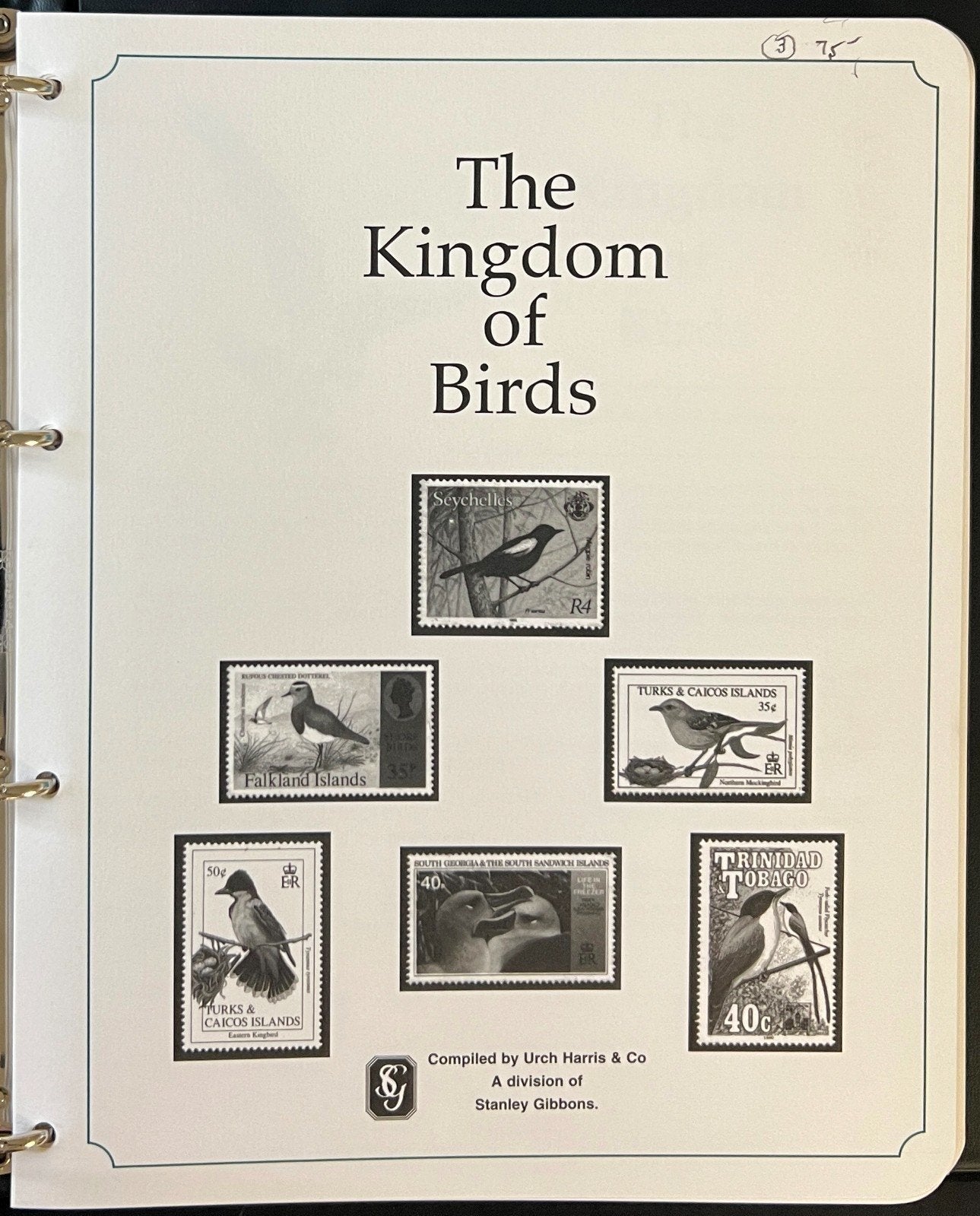 The Kingdom of Birds Stamp Collection 3 Volume Harris Albums MNH ZAYIX