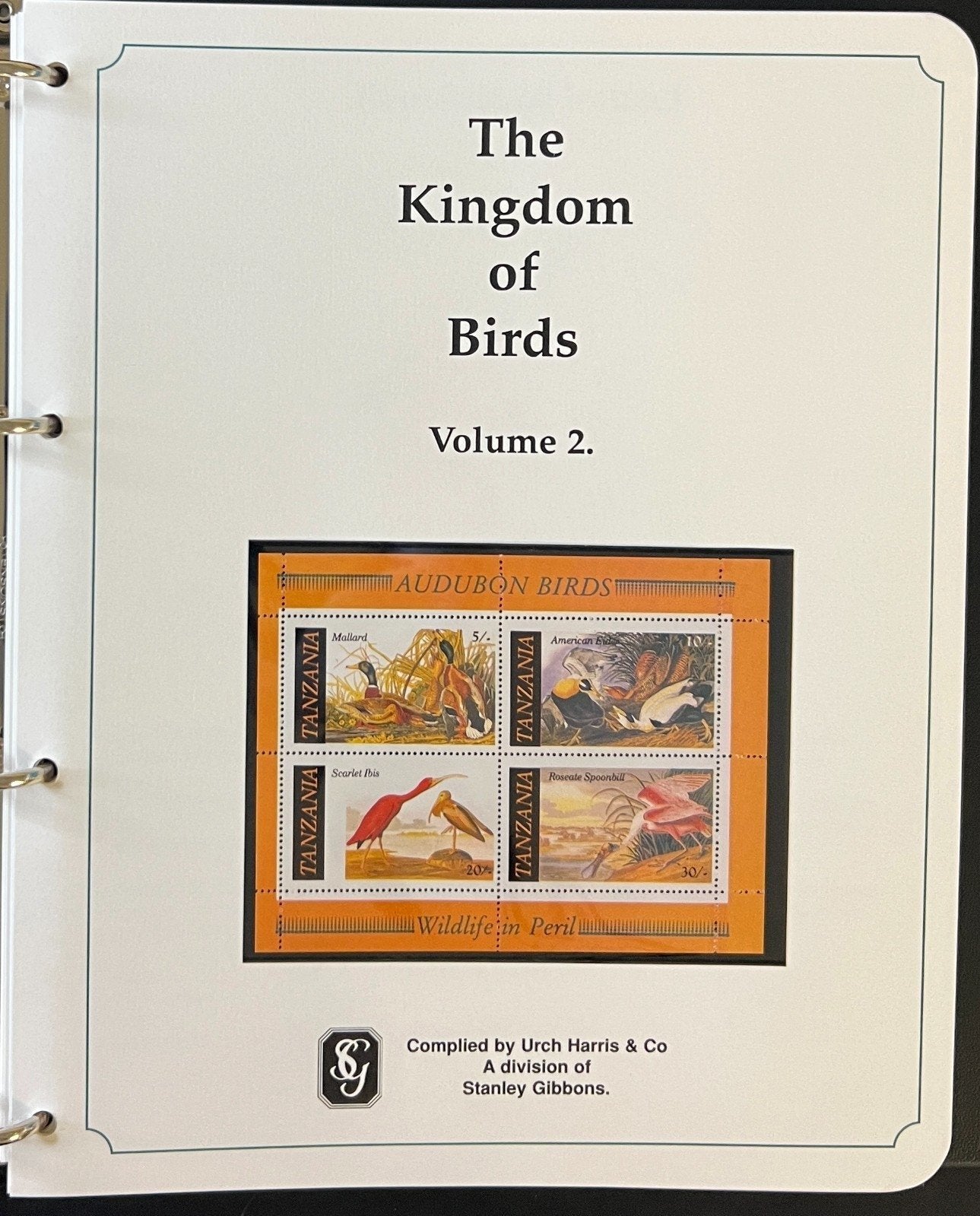 The Kingdom of Birds Stamp Collection 3 Volume Harris Albums MNH ZAYIX