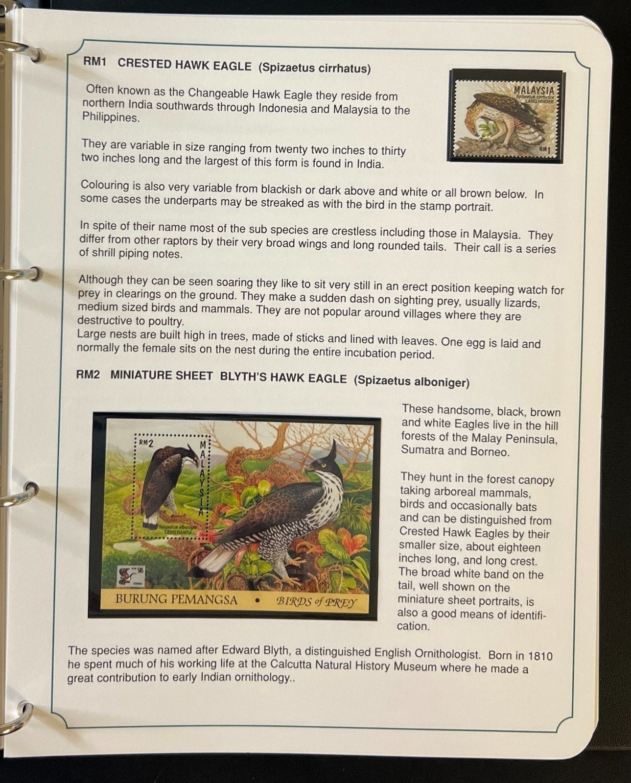 The Kingdom of Birds Stamp Collection 3 Volume Harris Albums MNH ZAYIX