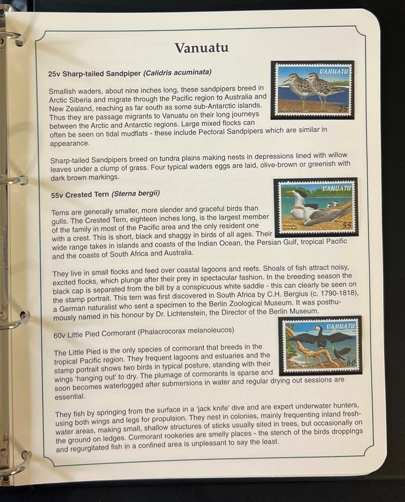 The Kingdom of Birds Stamp Collection 3 Volume Harris Albums MNH ZAYIX