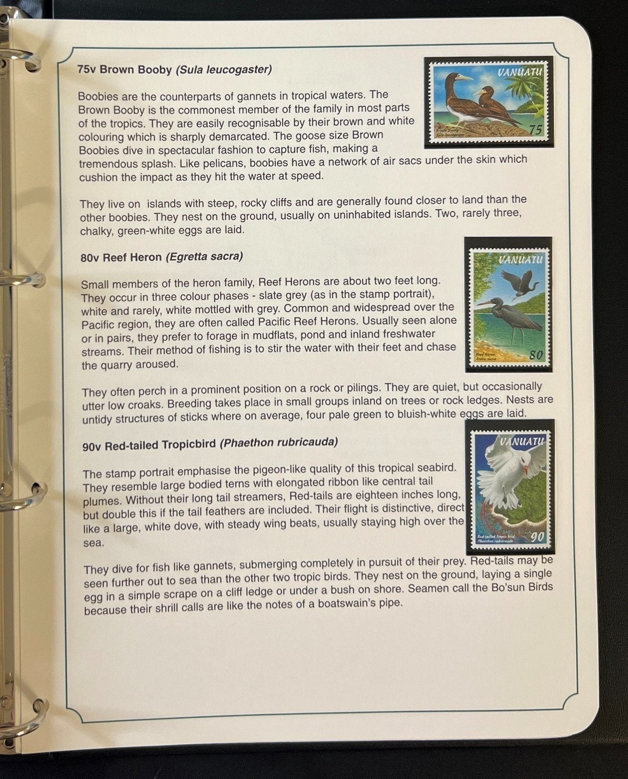 The Kingdom of Birds Stamp Collection 3 Volume Harris Albums MNH ZAYIX