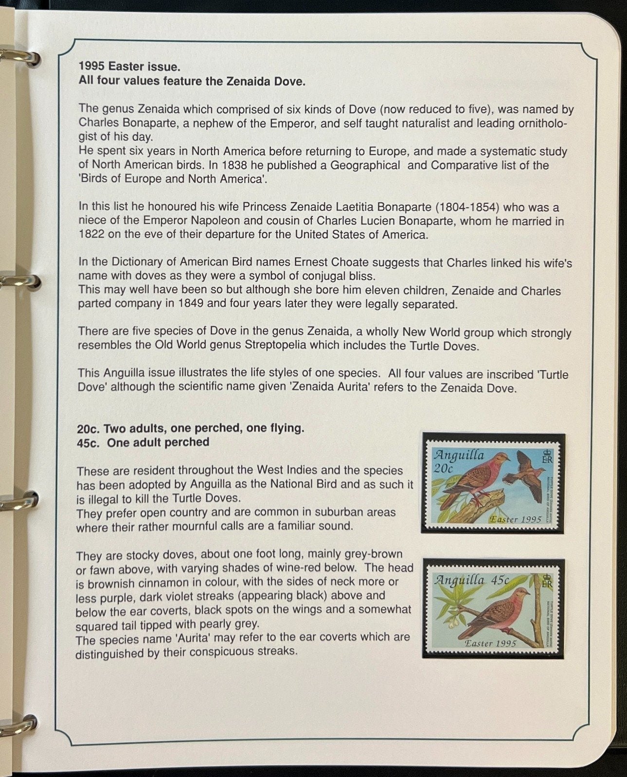 The Kingdom of Birds Stamp Collection 3 Volume Harris Albums MNH ZAYIX