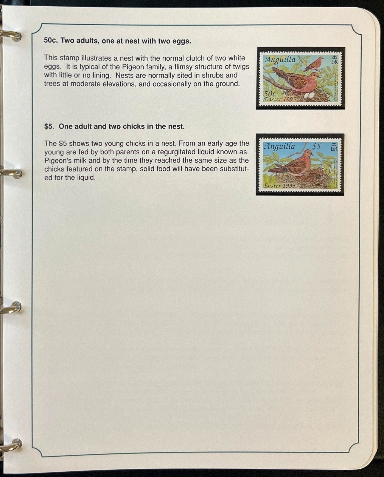 The Kingdom of Birds Stamp Collection 3 Volume Harris Albums MNH ZAYIX