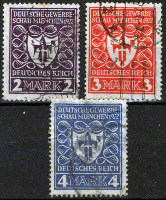 ZAYIX Germany 213-215 Used Arms of Munich Coat of Arms 042623S174