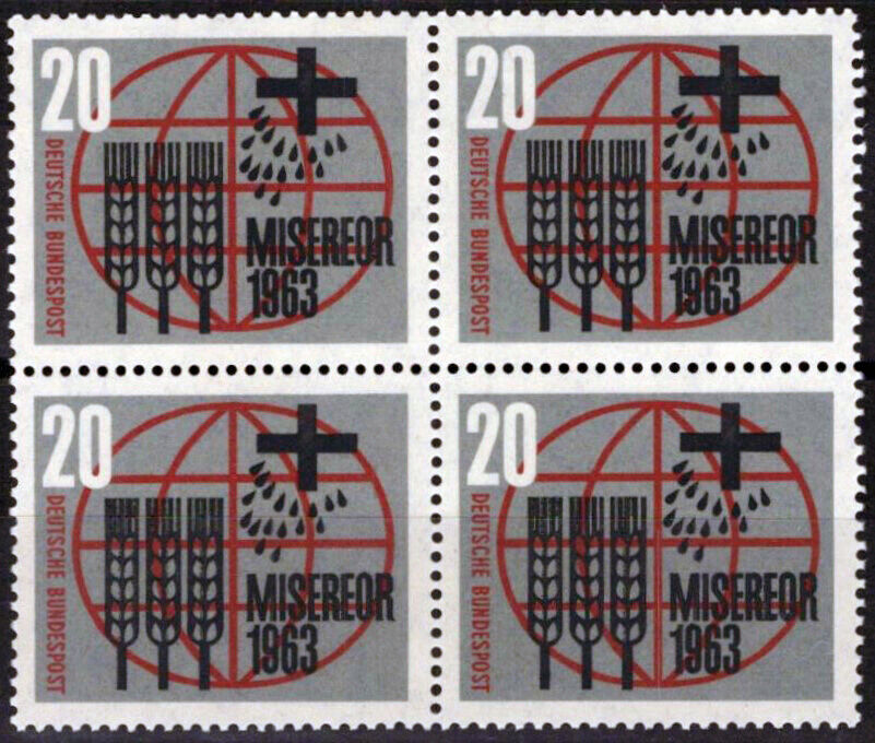 ZAYIX Germany 856 MNH Block German Catholic Campaign Against Hunger 042623S183