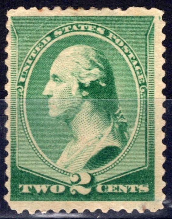 US 1887 2c green Washington American Bank Note Co Scott# 213 MNG FVF ZAYIX