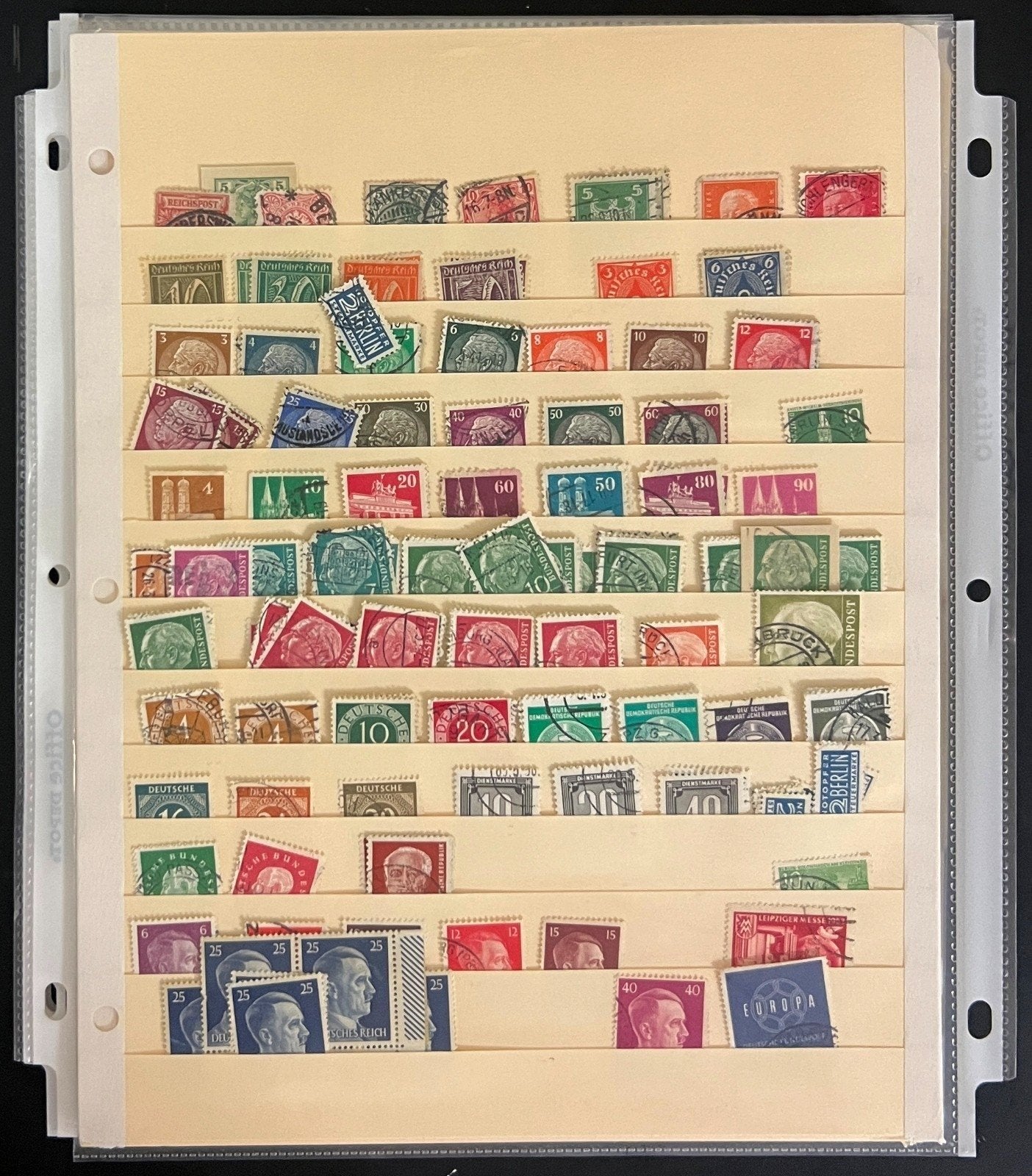 DDR East Germany Stamp Collection Stock Pages Mint & Used ZAYIX