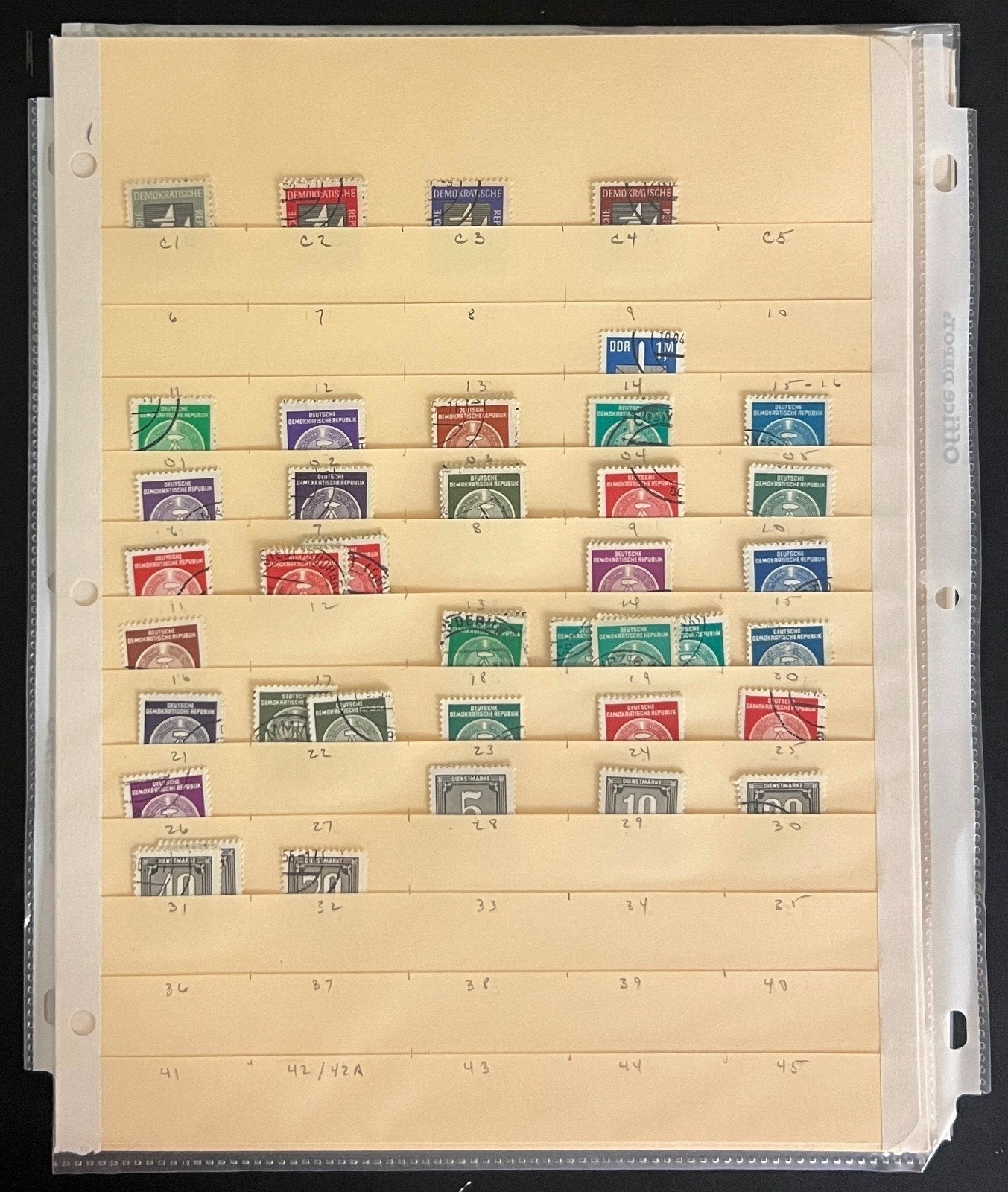 DDR East Germany Stamp Collection Stock Pages Mint & Used ZAYIX