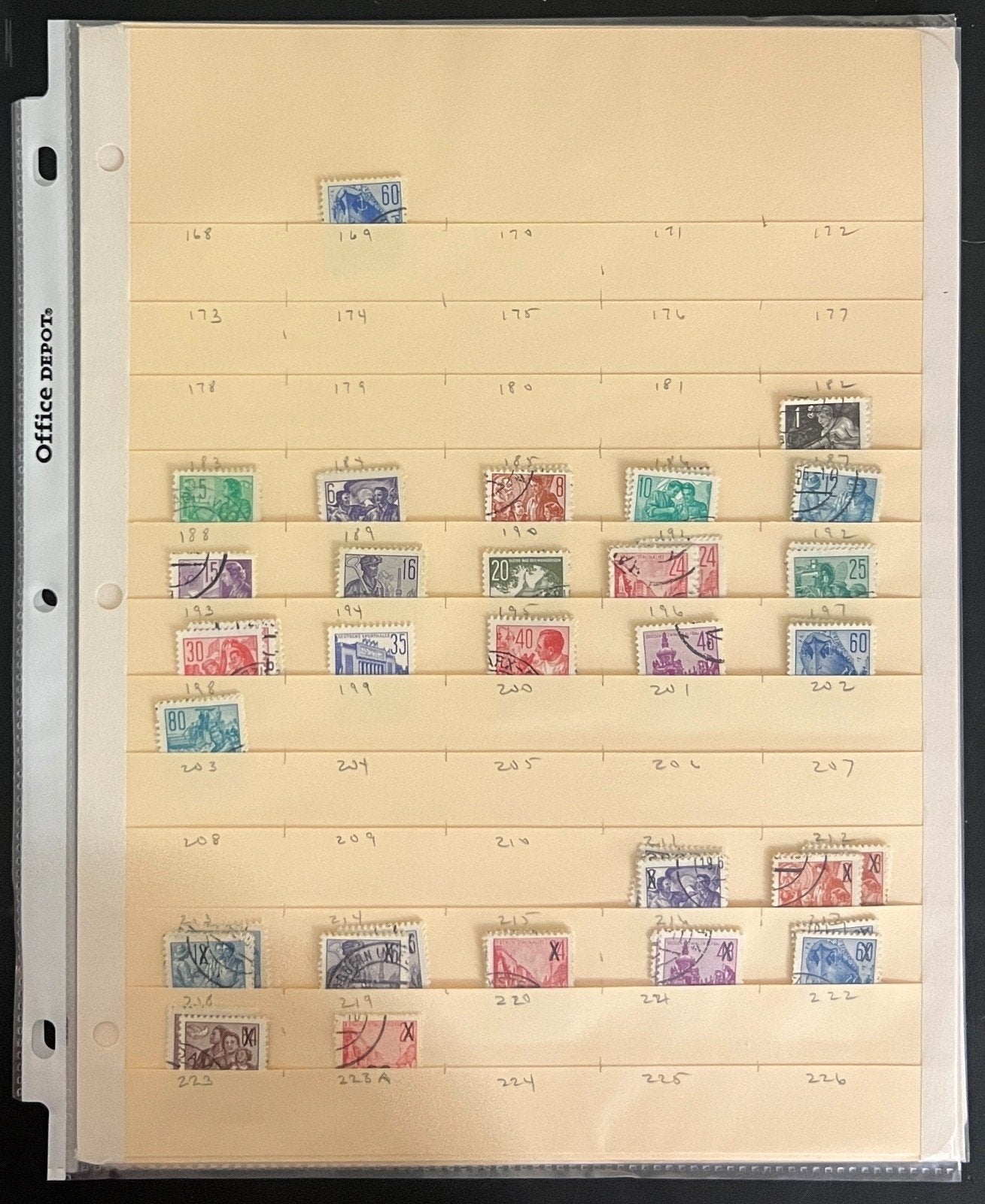 DDR East Germany Stamp Collection Stock Pages Mint & Used ZAYIX