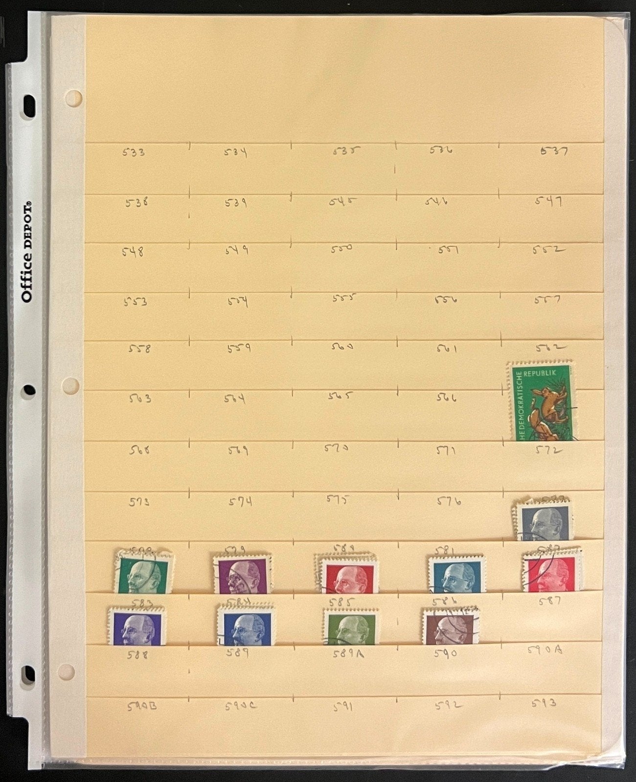 DDR East Germany Stamp Collection Stock Pages Mint & Used ZAYIX