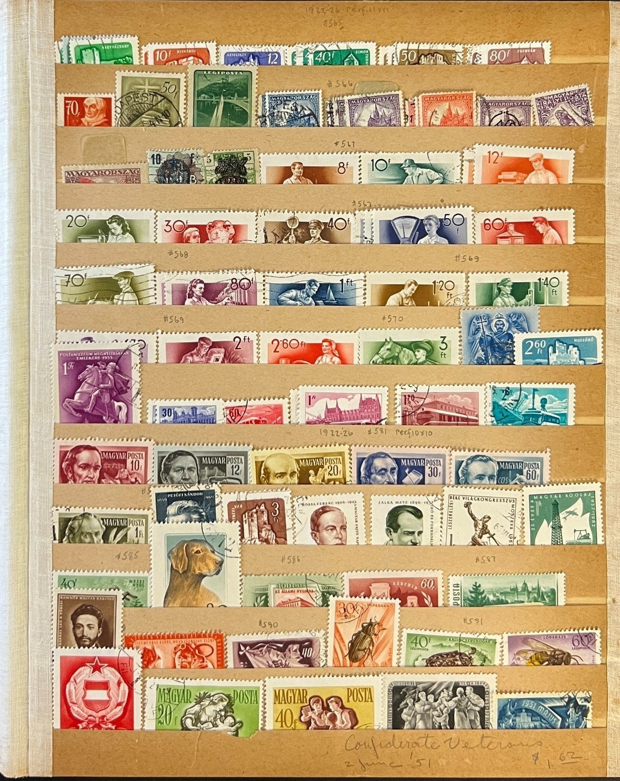 World Wide Stamp Collection On 15 Stock Pages Mint & Used ZAYIX