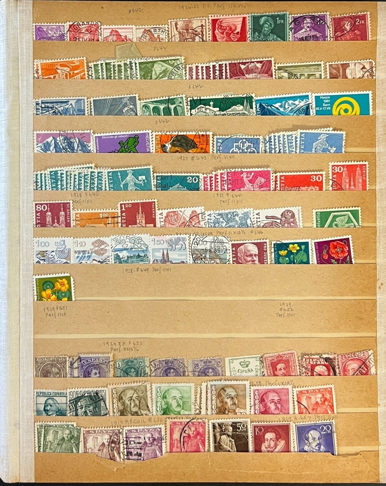 World Wide Stamp Collection On 15 Stock Pages Mint & Used ZAYIX