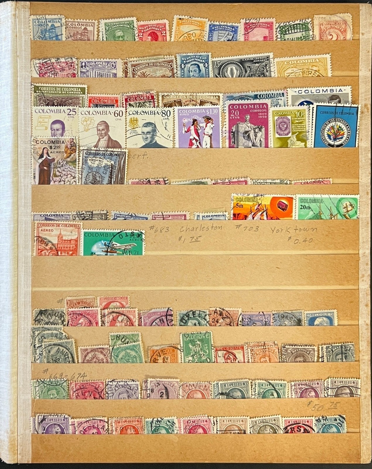 World Wide Stamp Collection On 15 Stock Pages Mint & Used ZAYIX