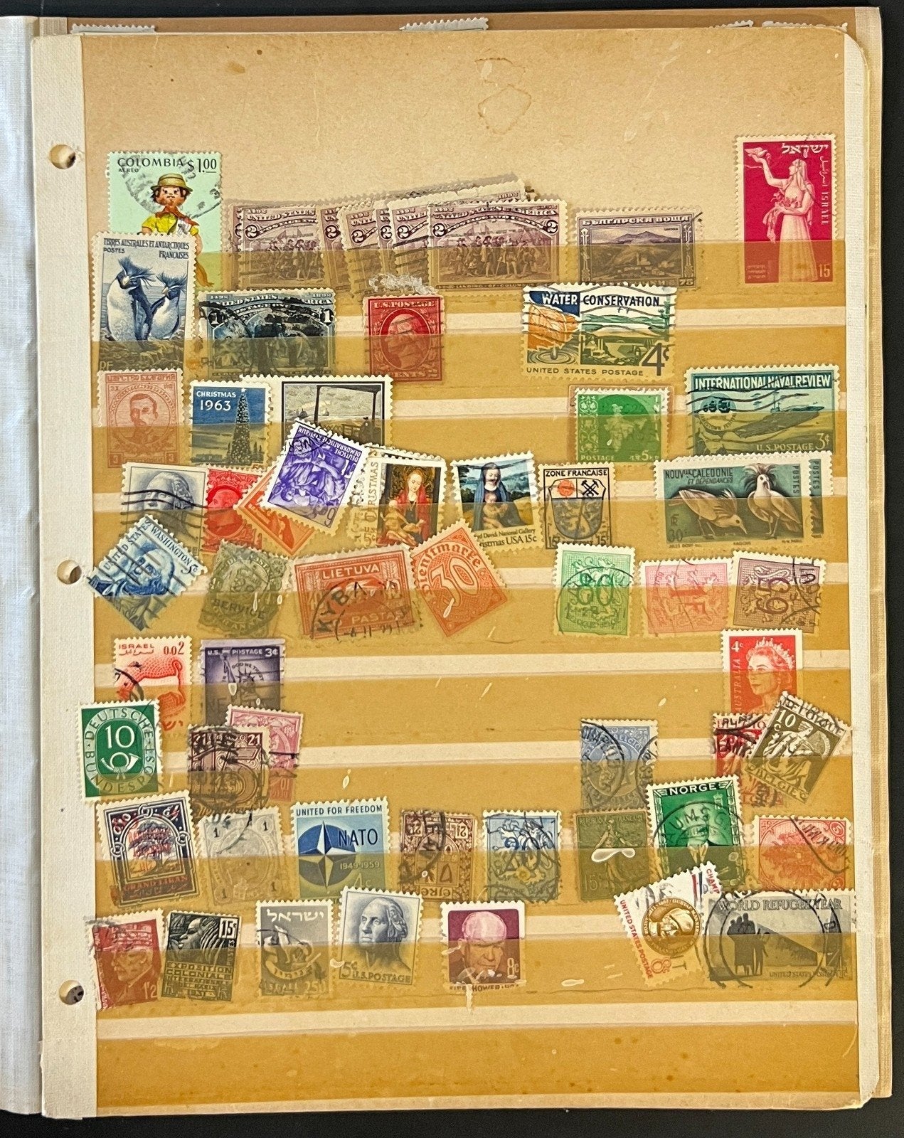 World Wide Stamp Collection On 15 Stock Pages Mint & Used ZAYIX