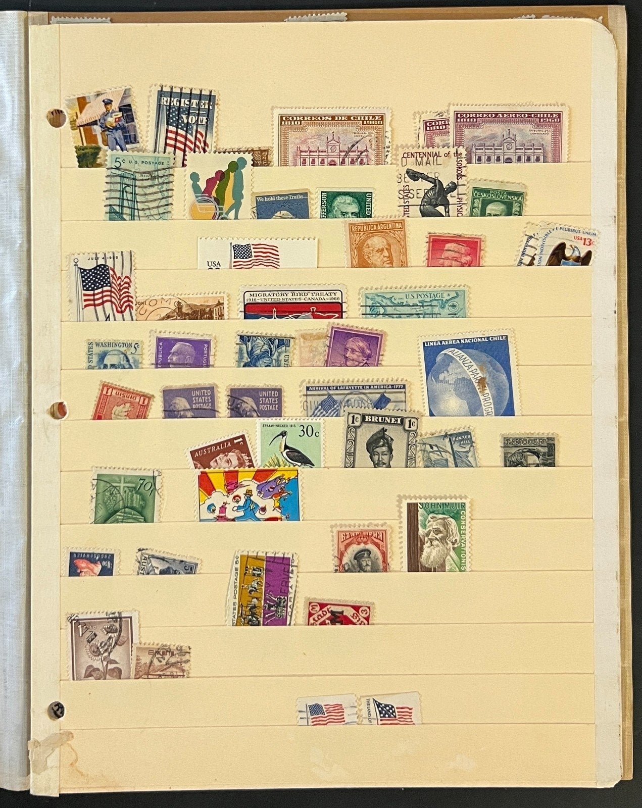 World Wide Stamp Collection On 15 Stock Pages Mint & Used ZAYIX