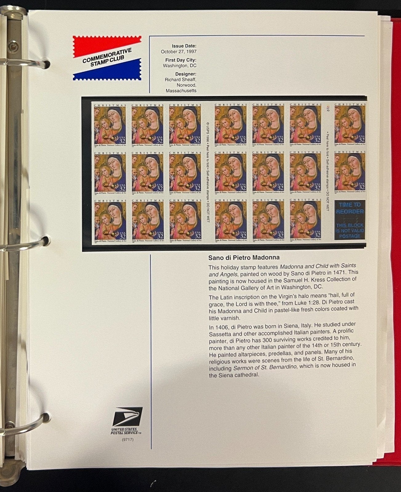 U.S. Stamp Collection 3 Commemorative Stamp Club Albums MNH 1987-2001 ZAYIX