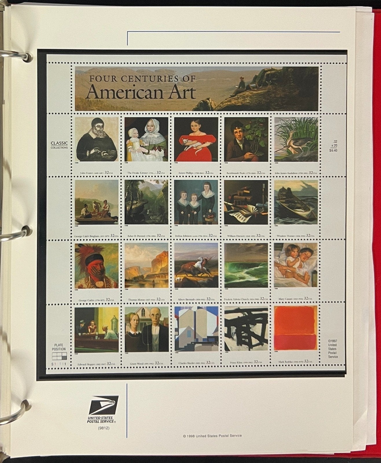 U.S. Stamp Collection 3 Commemorative Stamp Club Albums MNH 1987-2001 ZAYIX