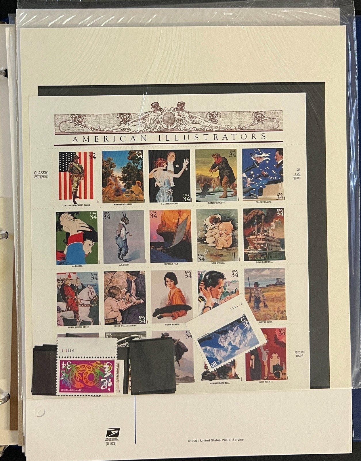 U.S. Stamp Collection 3 Commemorative Stamp Club Albums MNH 1987-2001 ZAYIX