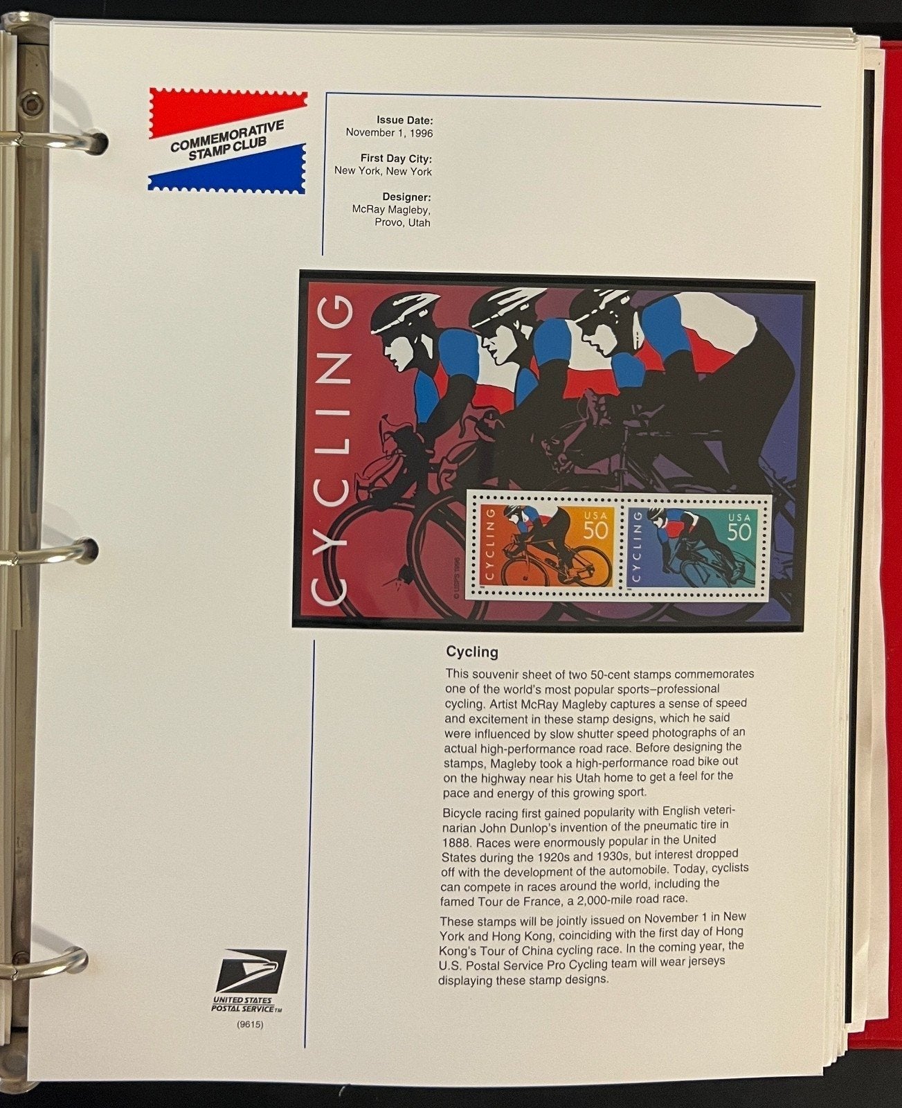 U.S. Stamp Collection 3 Commemorative Stamp Club Albums MNH 1987-2001 ZAYIX