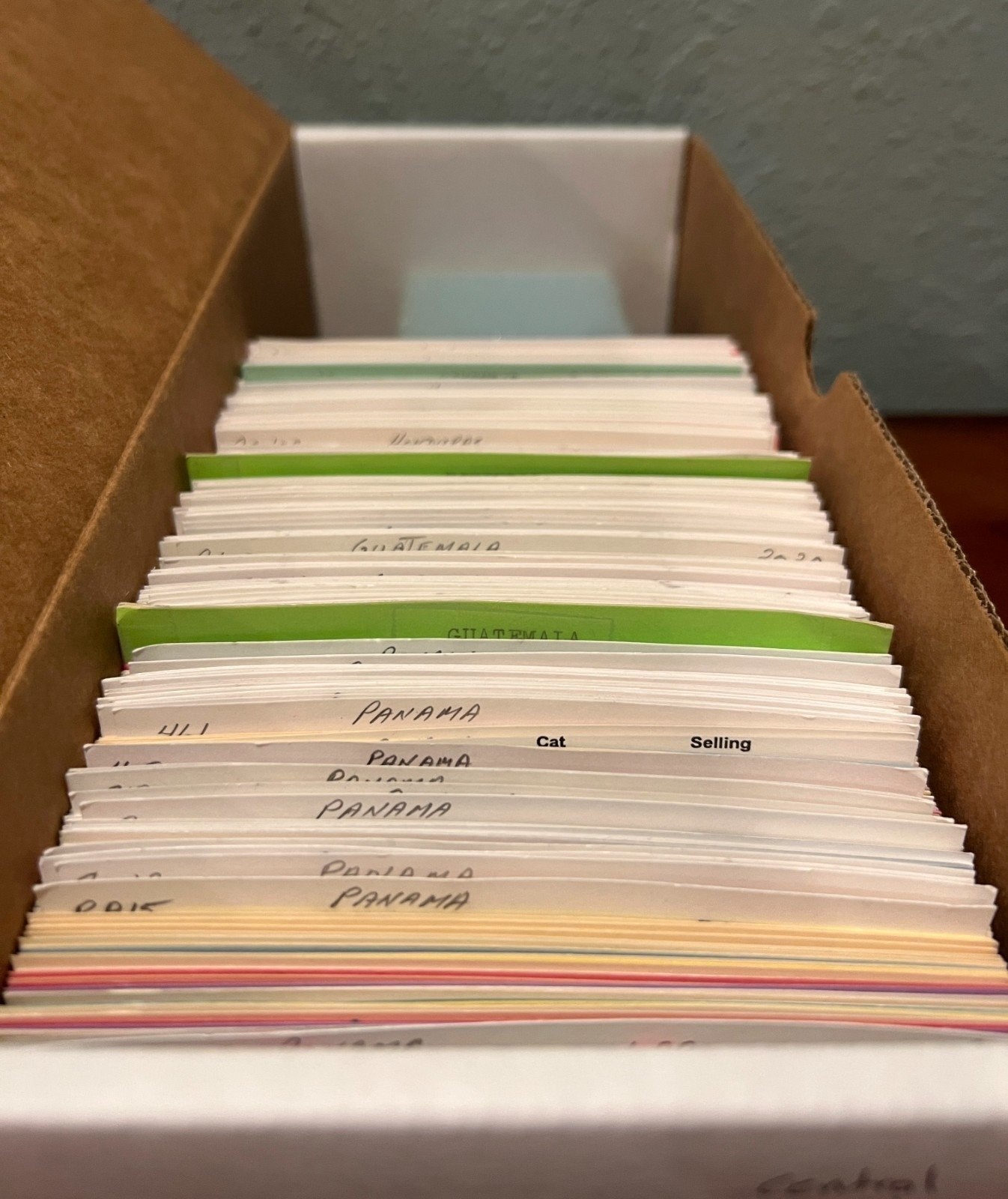 Guatemala Honduras Panama Stamp Collection On Hundreds of Dealer Cards ZAYIX