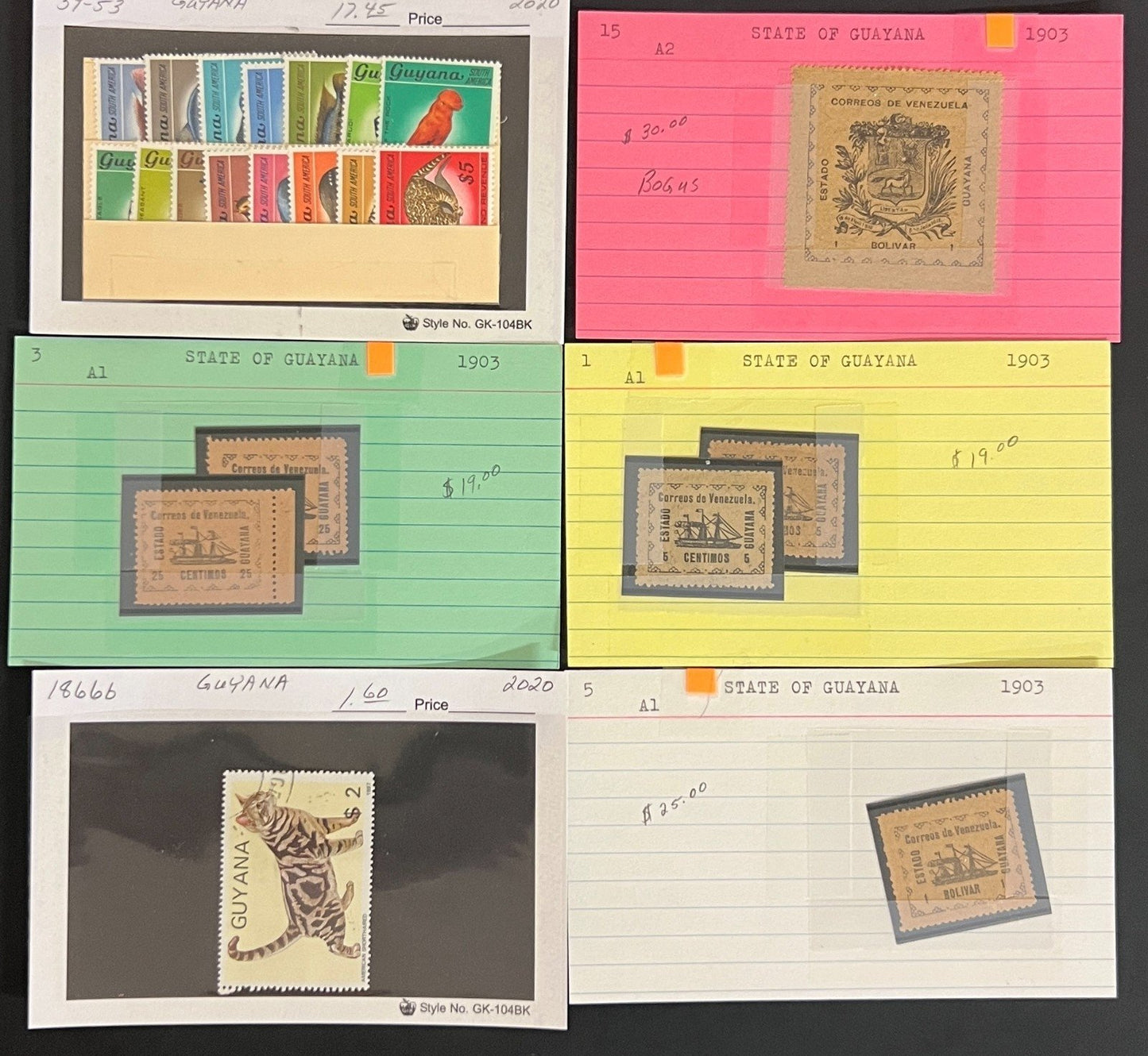 Argentina, Peru & Colombia Stamp Collection On Hundreds of Dealer Cards ZAYIX
