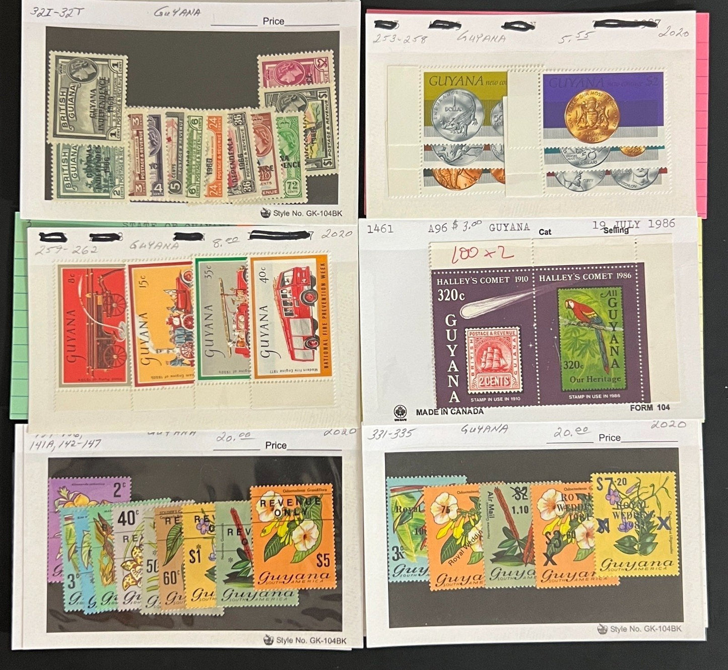 Argentina, Peru & Colombia Stamp Collection On Hundreds of Dealer Cards ZAYIX