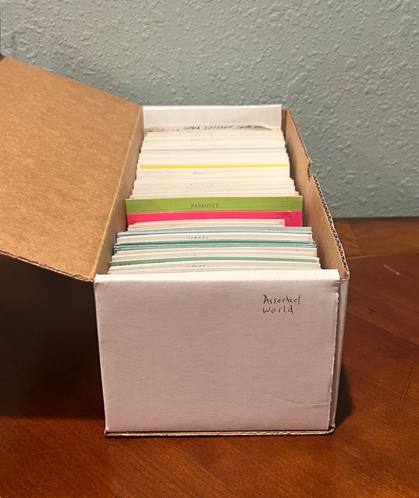 World Wide Assorted Stamp Collection On Hundreds of Dealer Cards ZAYIX