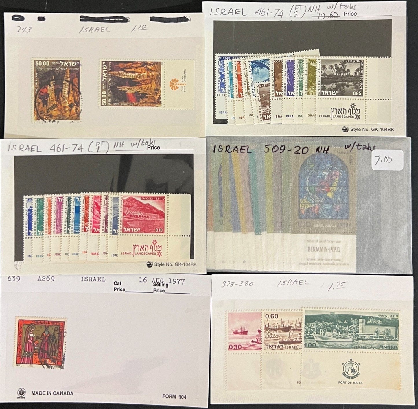 World Wide Assorted Stamp Collection On Hundreds of Dealer Cards ZAYIX