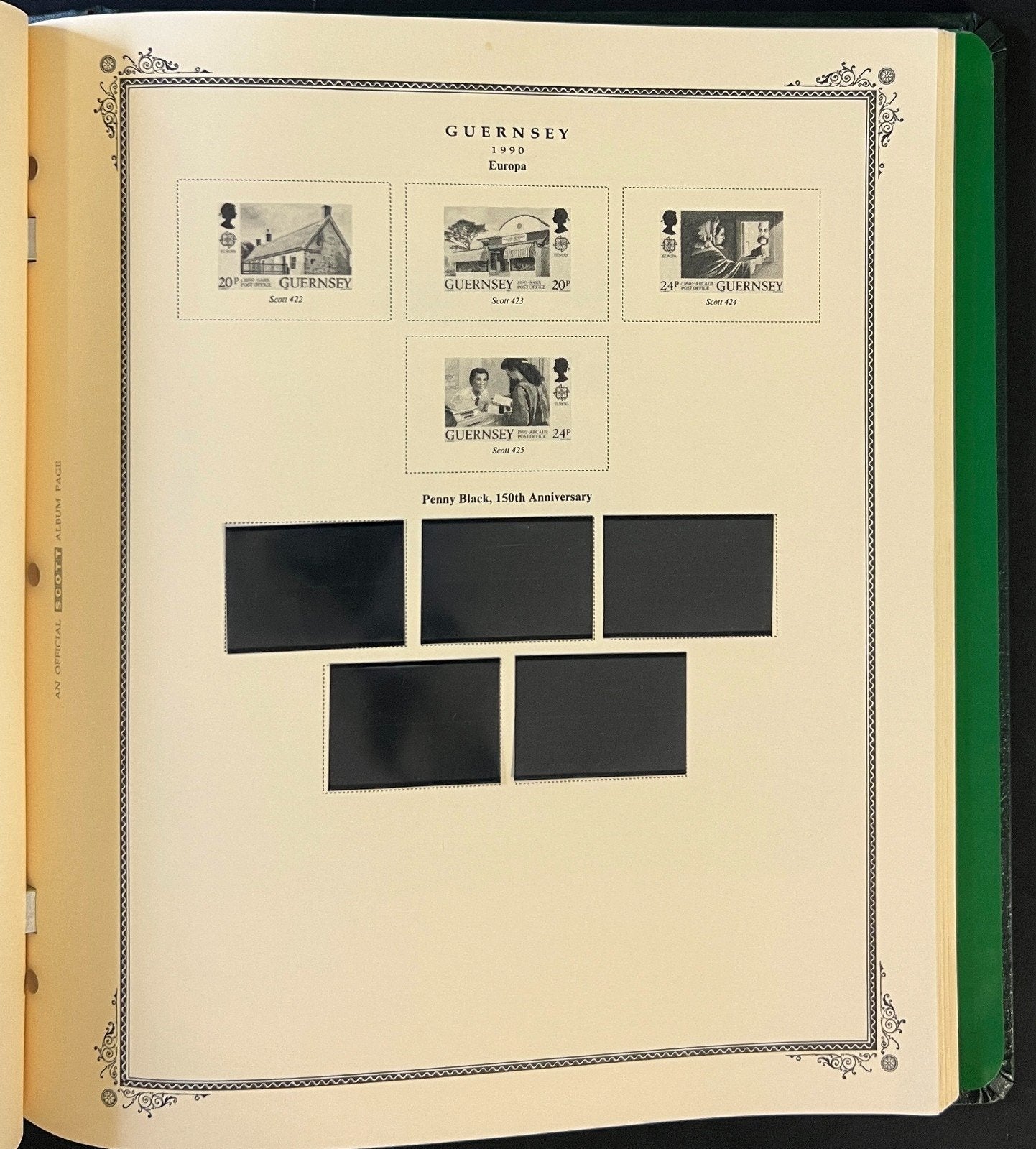 Guernsey & Alderney Scott Specialty Stamp Album 2-Post Binder 1941-1998 ZAYIX