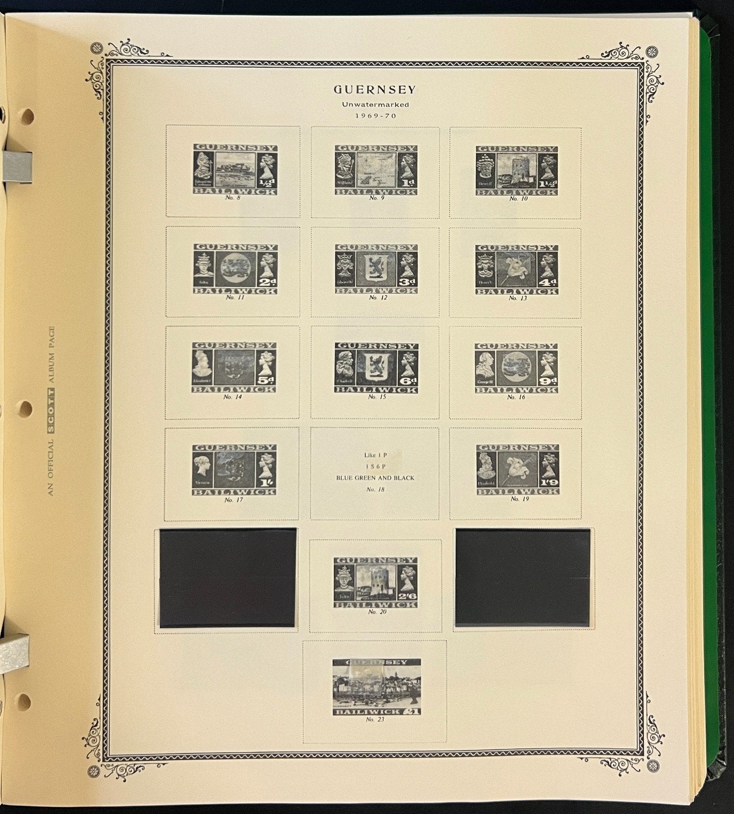 Guernsey & Alderney Scott Specialty Stamp Album 2-Post Binder 1941-1998 ZAYIX