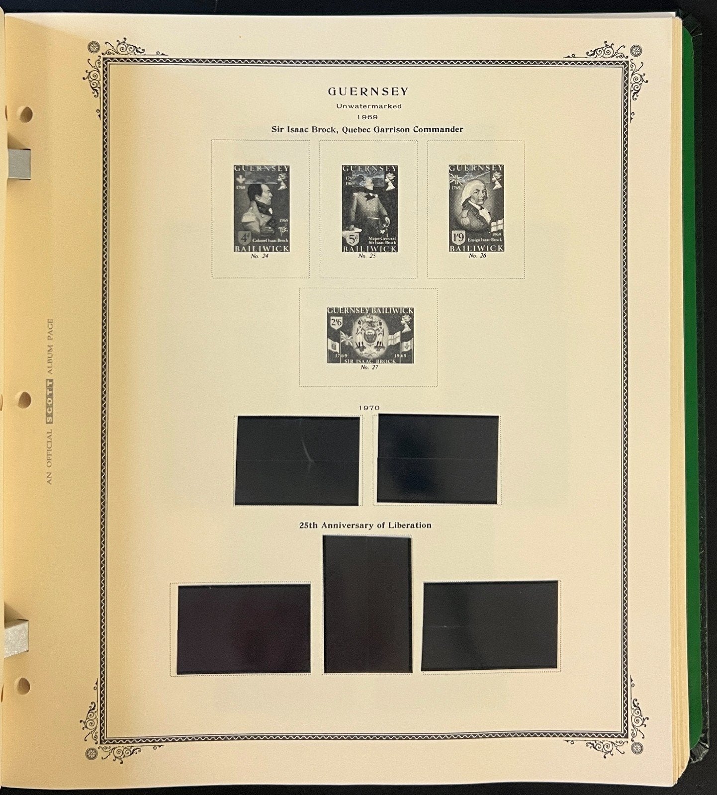 Guernsey & Alderney Scott Specialty Stamp Album 2-Post Binder 1941-1998 ZAYIX