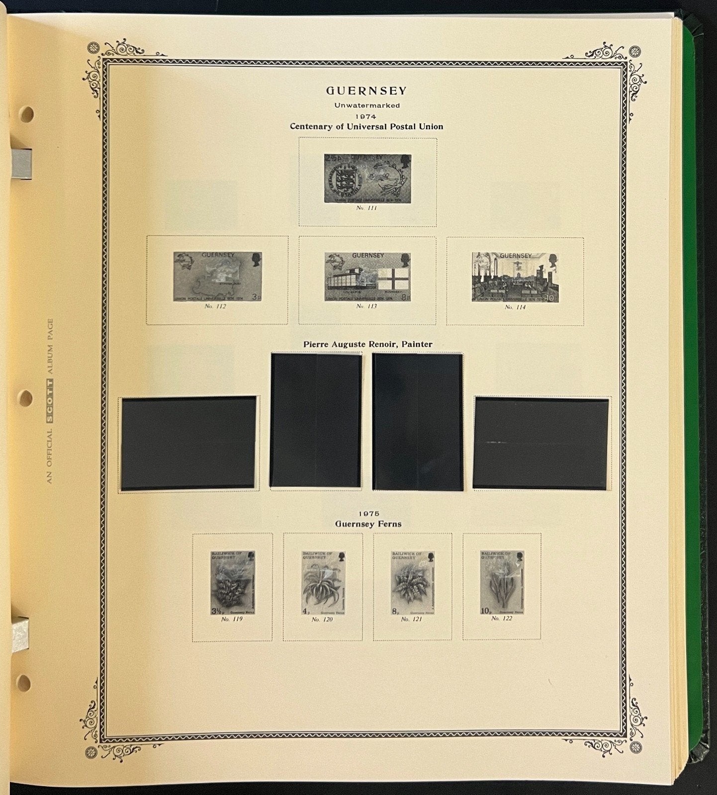 Guernsey & Alderney Scott Specialty Stamp Album 2-Post Binder 1941-1998 ZAYIX