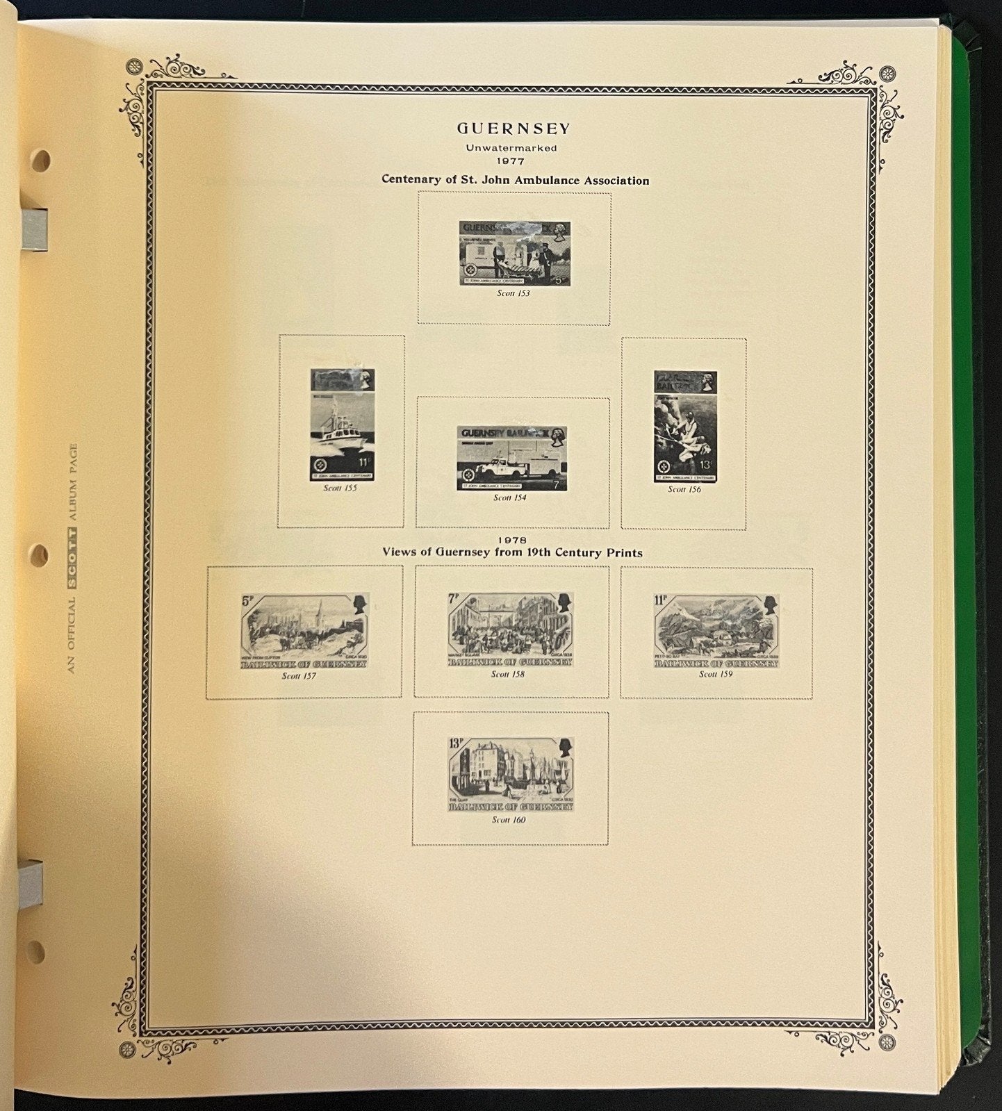 Guernsey & Alderney Scott Specialty Stamp Album 2-Post Binder 1941-1998 ZAYIX