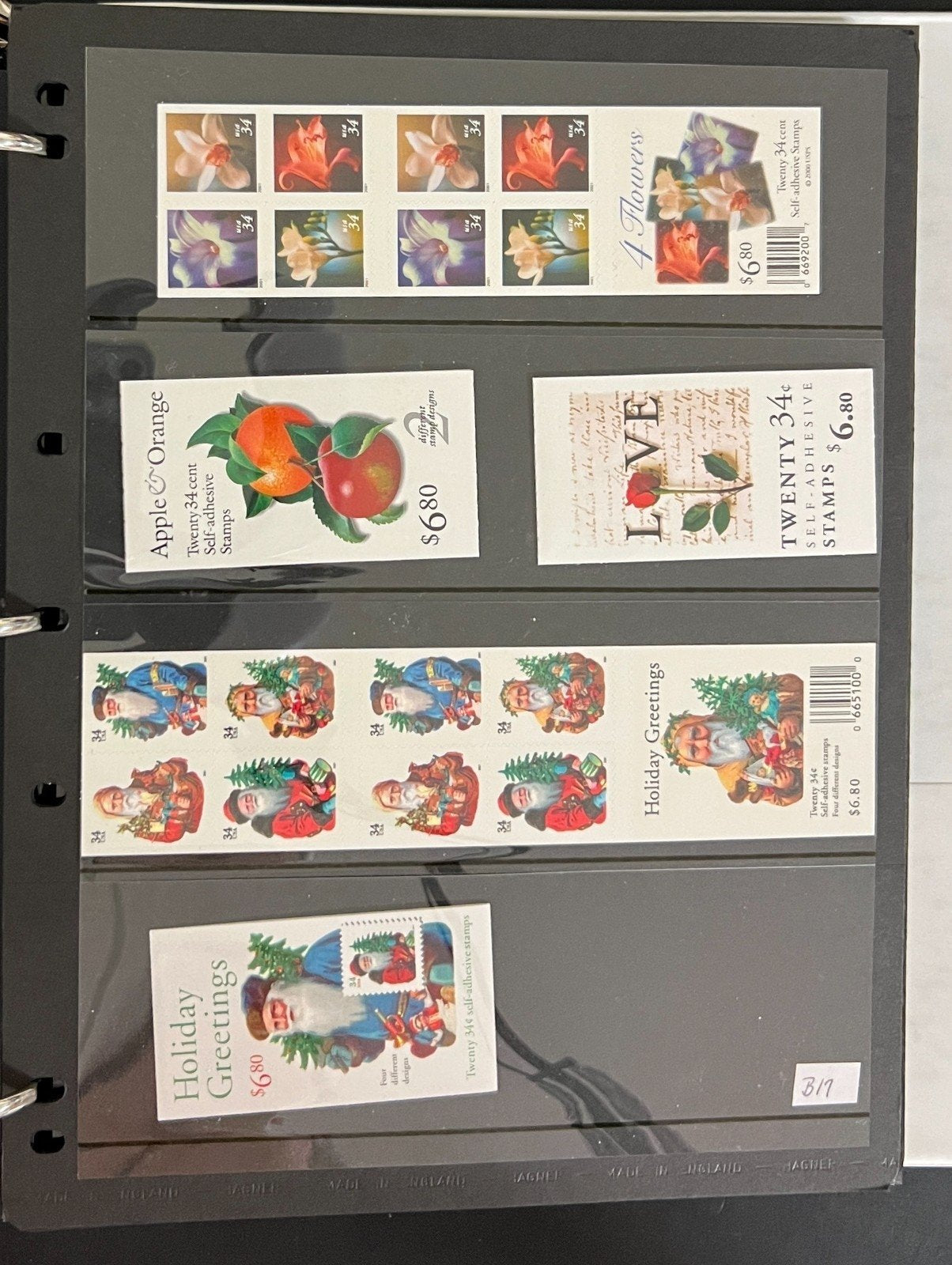 United States Booklets, Strips, & Panes  Stamp Collection Album B1-B52 MNH ZAYIX