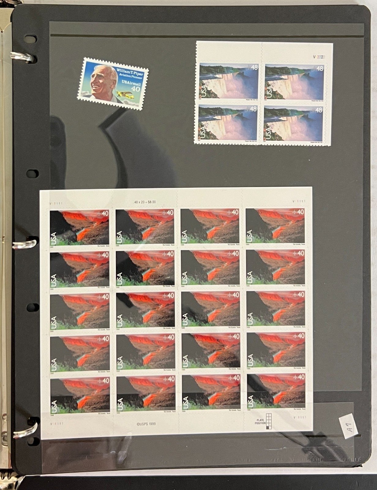 United States Airmail, Express & Souvenir Sheet Stamp Collection Album MNH ZAYIX
