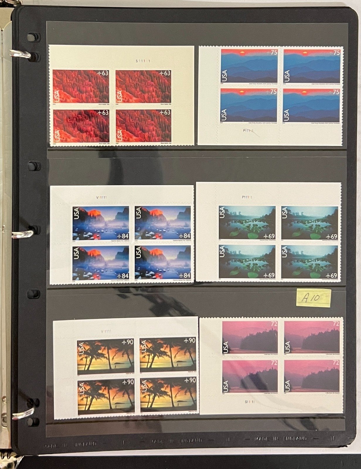 United States Airmail, Express & Souvenir Sheet Stamp Collection Album MNH ZAYIX