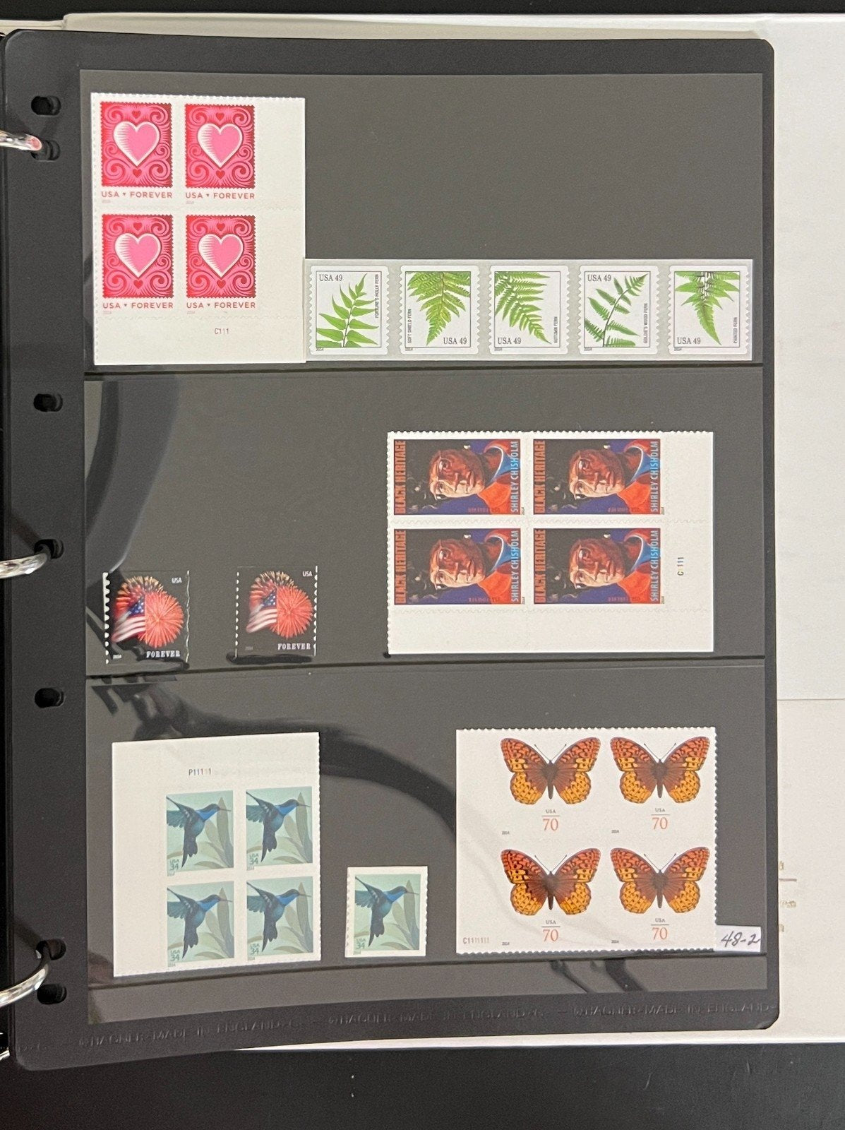 United States Plate Block & Singles Stamp Collection Album MNH #1300-4949 ZAYIX
