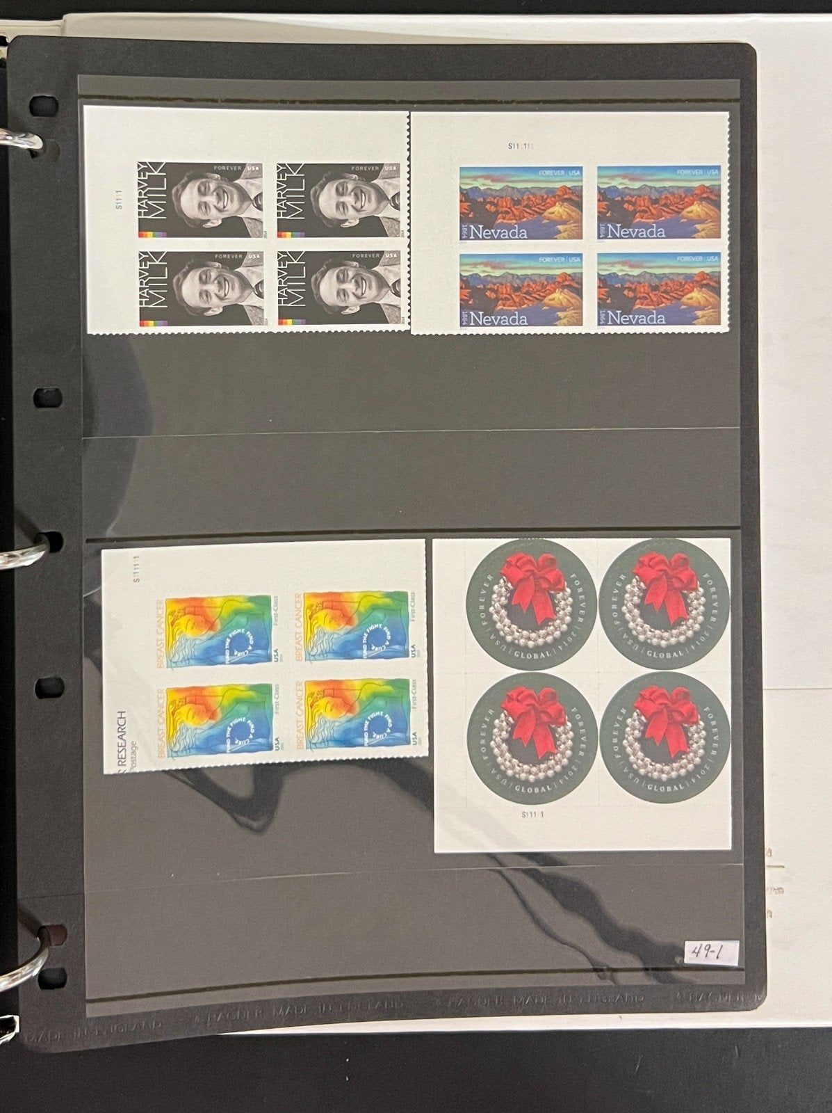United States Plate Block & Singles Stamp Collection Album MNH #1300-4949 ZAYIX