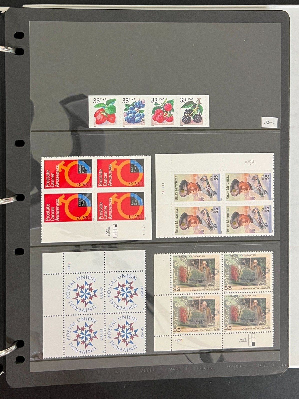 United States Plate Block & Singles Stamp Collection Album MNH #1300-4949 ZAYIX
