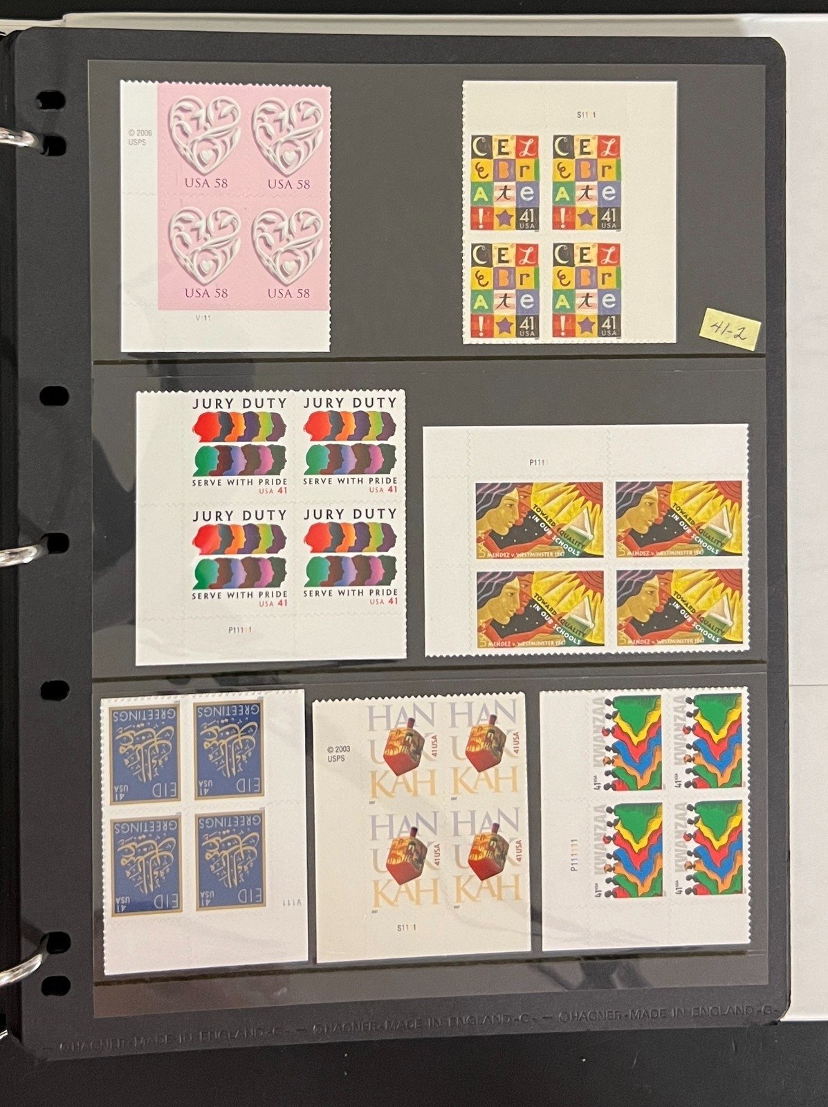 United States Plate Block & Singles Stamp Collection Album MNH #1300-4949 ZAYIX