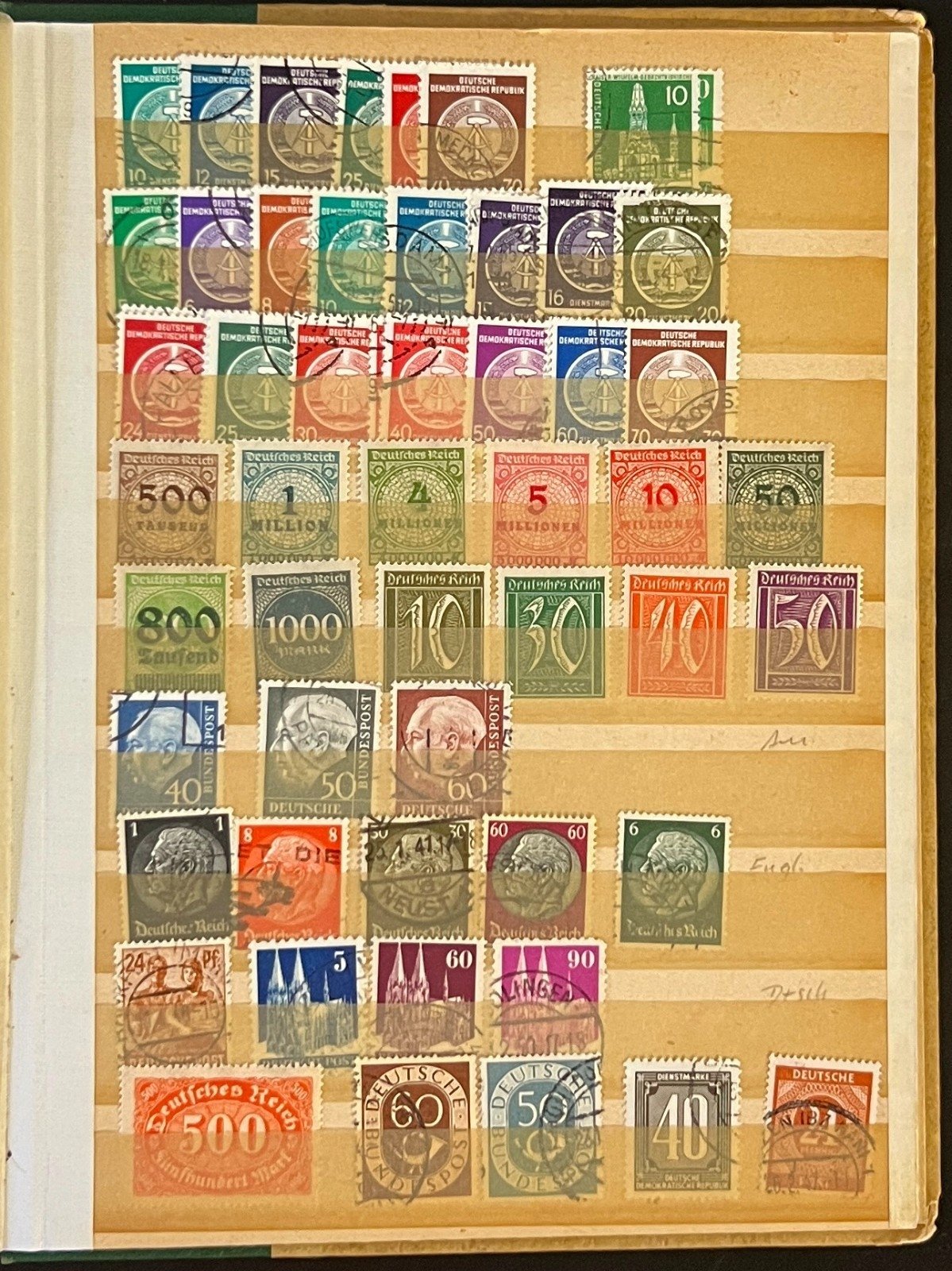 Germany & DDR Stamp Collection Stock Book Mint & Used ZAYIX