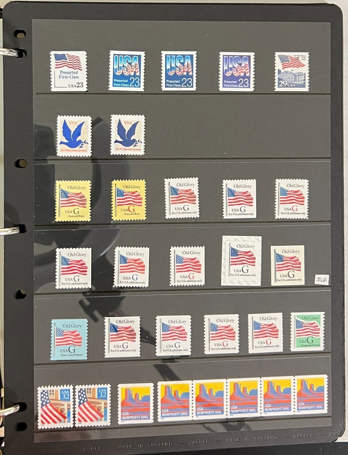 United States Coil Strips, & Singles  Stamp Collection Album MNH ZAYIX