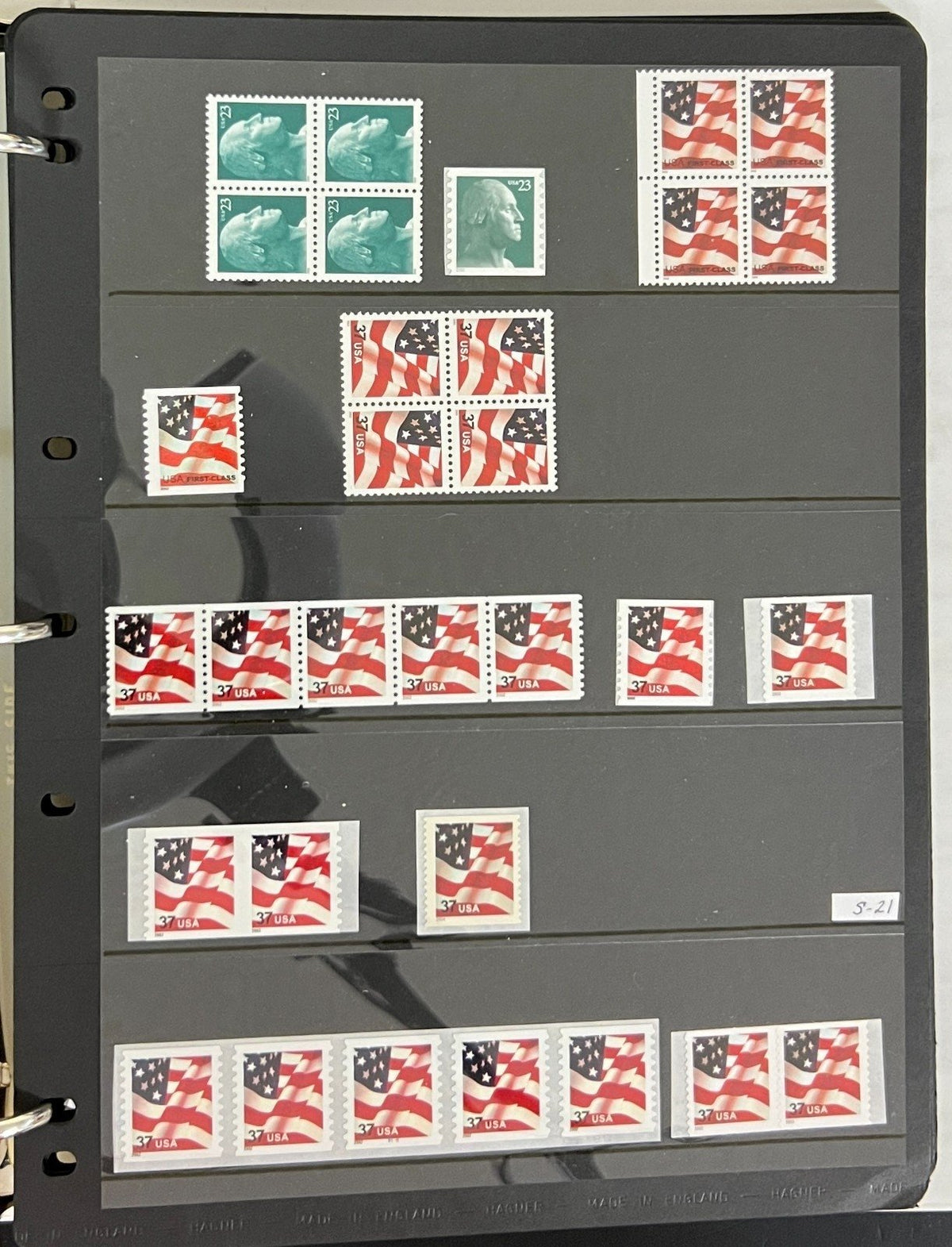 United States Coil Strips, & Singles  Stamp Collection Album MNH ZAYIX
