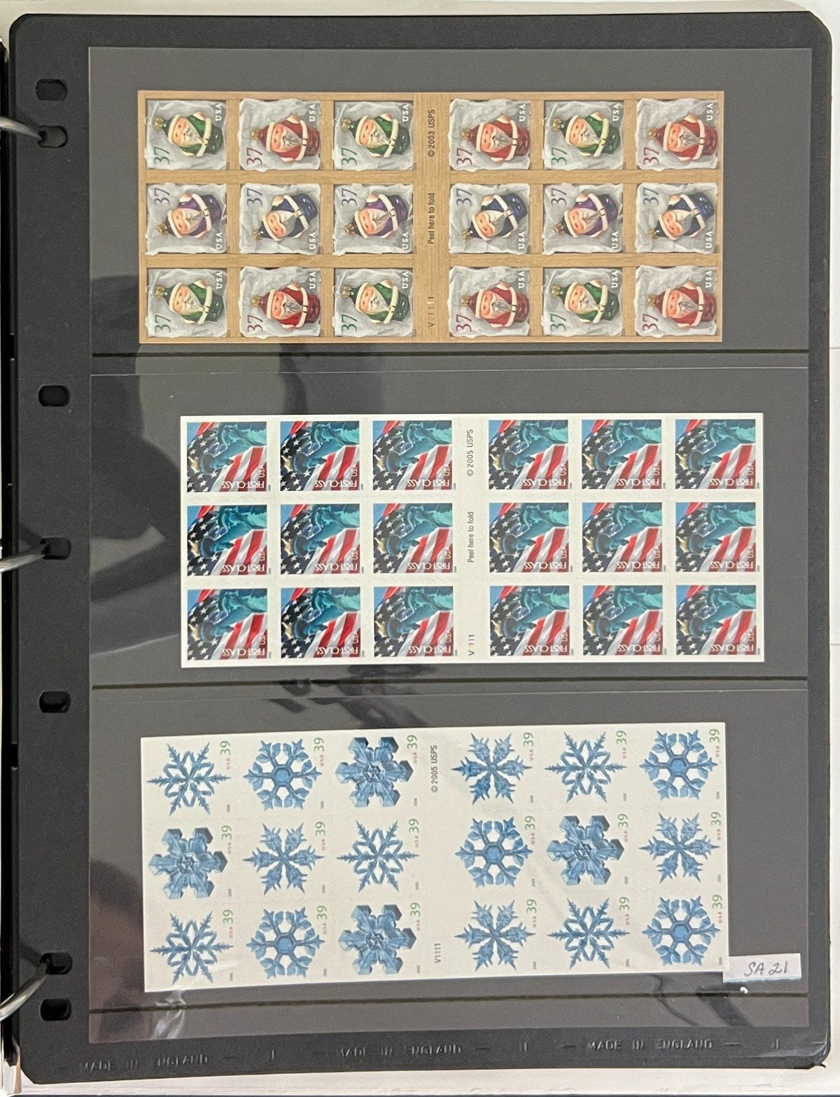 United States Strips, Plate Blocks, & Panes Stamp Collection Album MNH ZAYIX