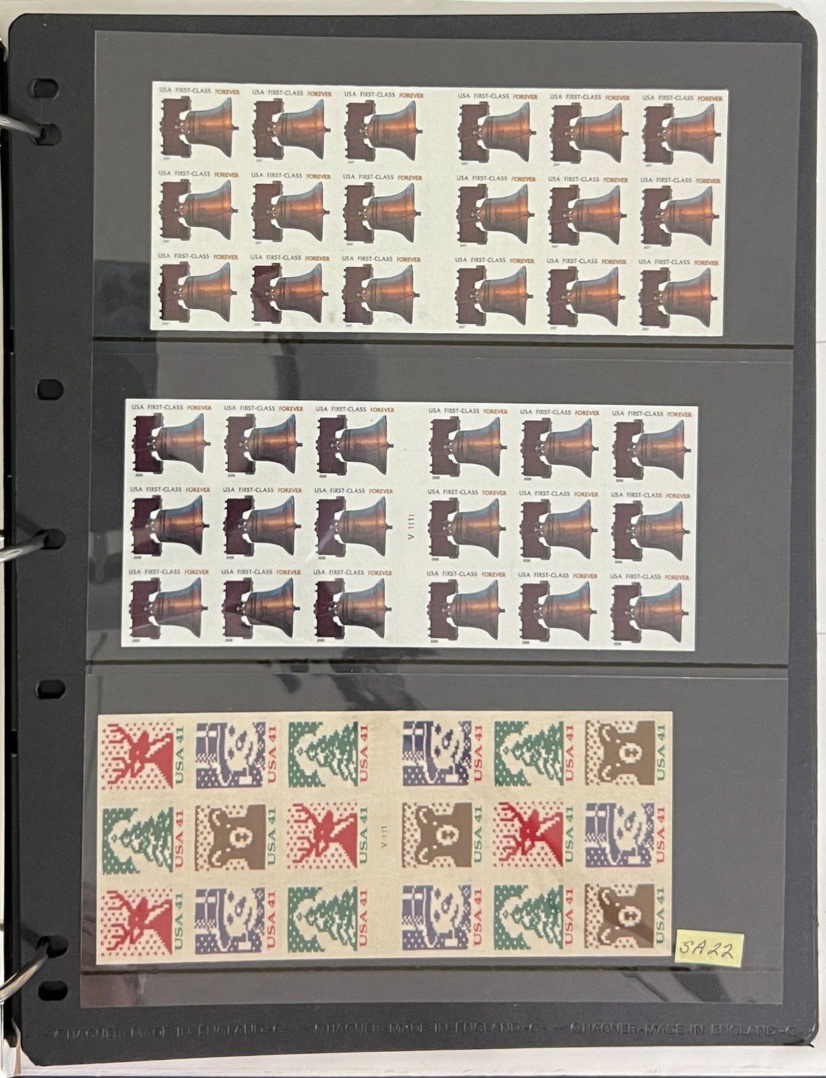 United States Strips, Plate Blocks, & Panes Stamp Collection Album MNH ZAYIX