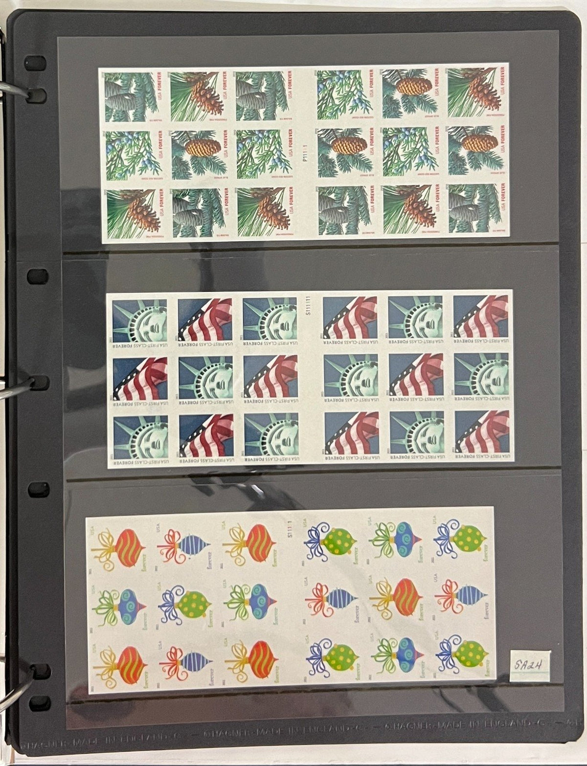 United States Strips, Plate Blocks, & Panes Stamp Collection Album MNH ZAYIX