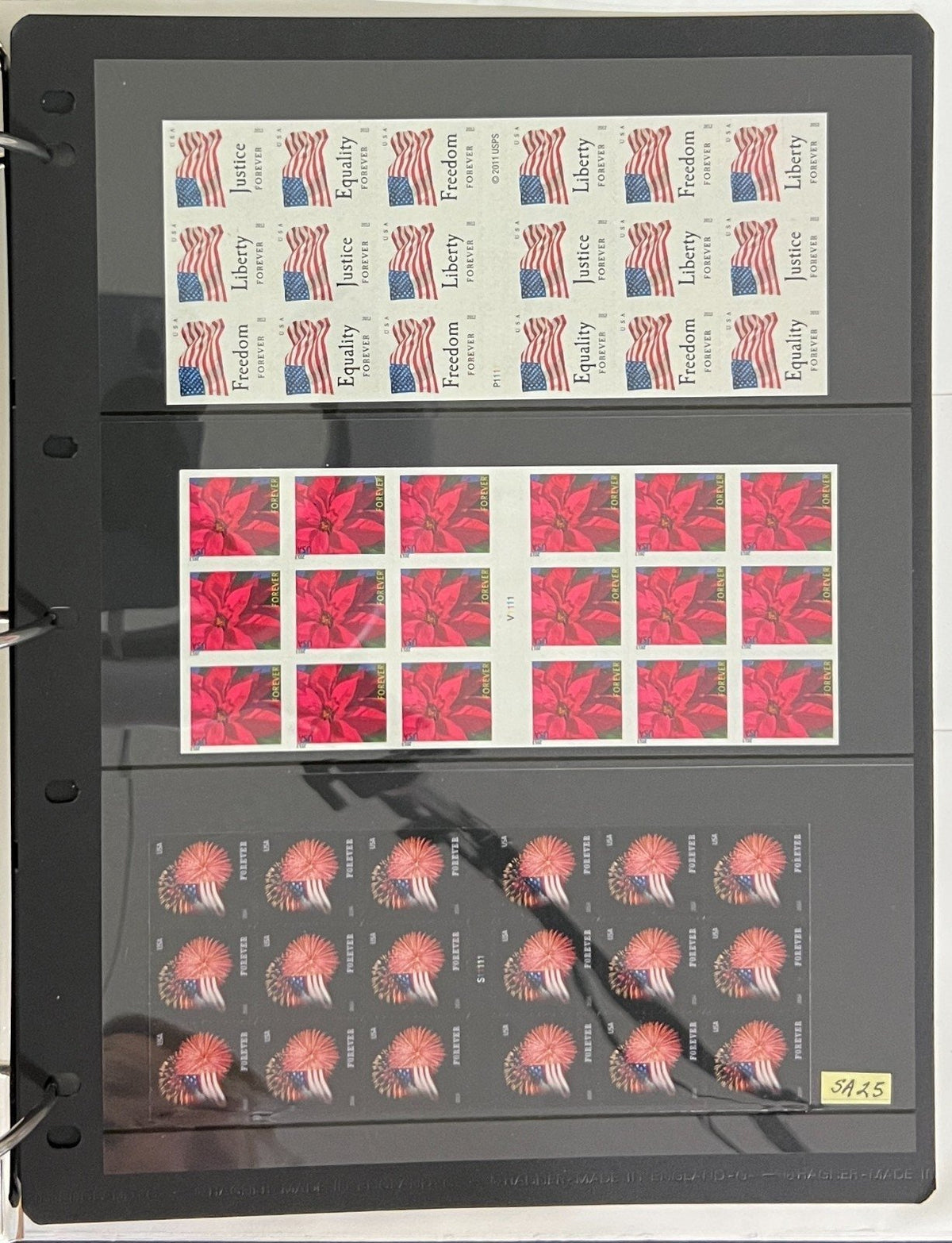 United States Strips, Plate Blocks, & Panes Stamp Collection Album MNH ZAYIX
